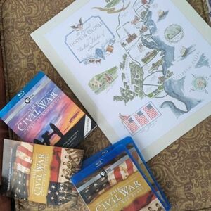 Civil War Documentary Blu-ray Set & Thirteen Colonies Map